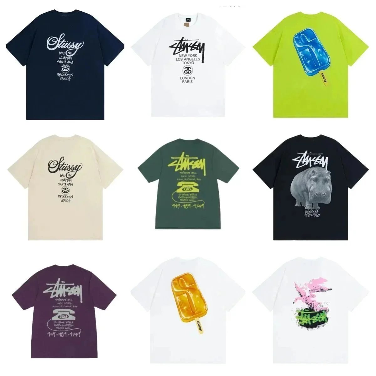 Stussy T-shirt Tee （40 Style）