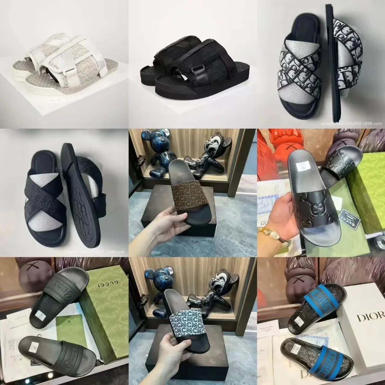 Dior Alpha Oblique /GUCCI slippers