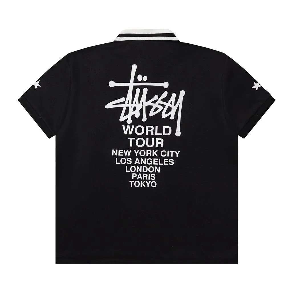 Stussy Polo T-shirt TEE ( 38 + styles) - Thumbnail 3