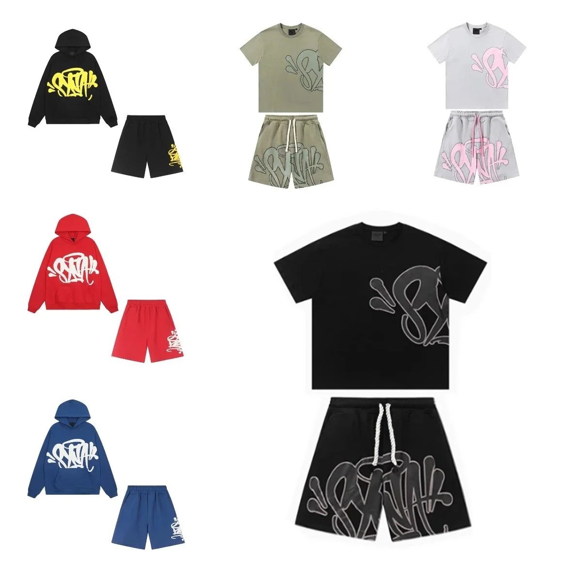Syna world T-shirt tee shorts suit set (30)