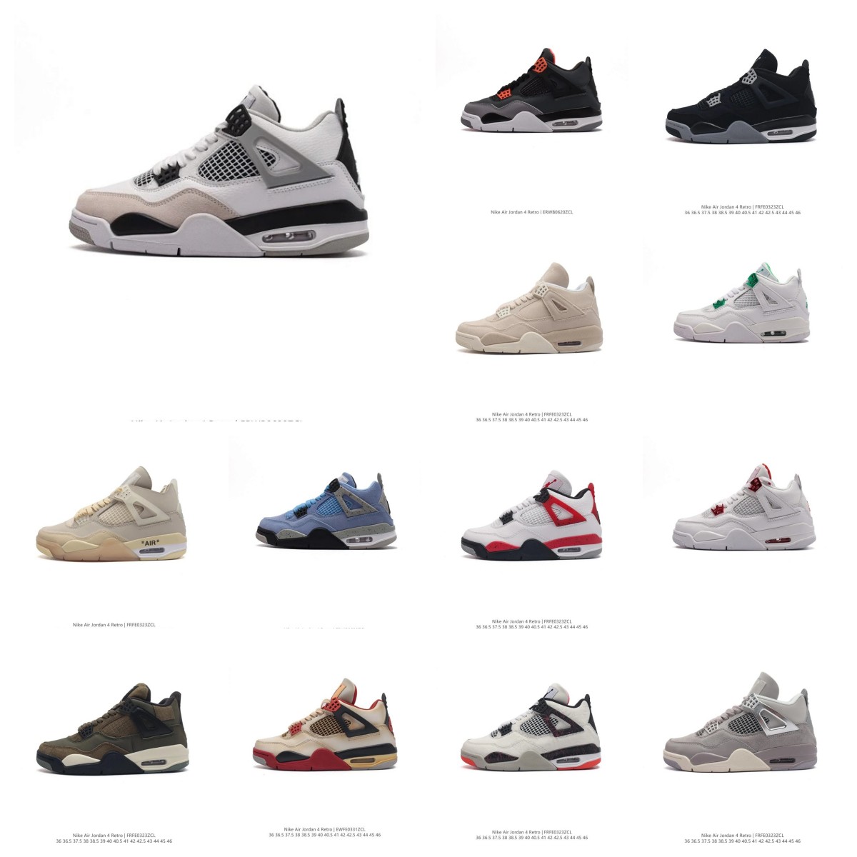 Air Jordan 4(40+styles)