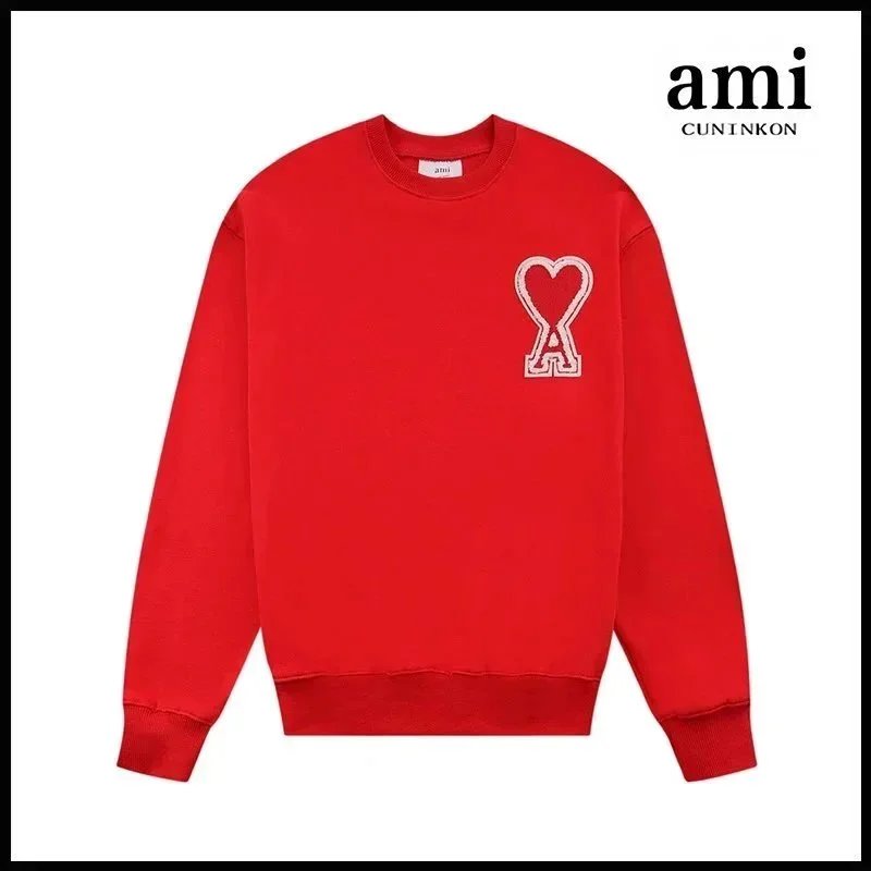 AMI Paris Heart Logo Sweatshirt & Hoodie [40 styles] - High Quality - Thumbnail 10