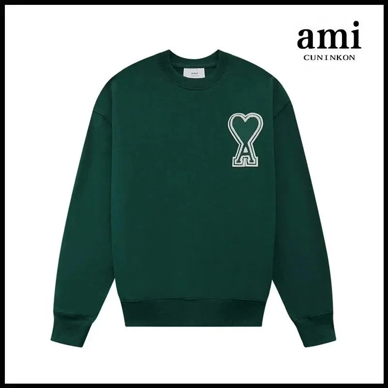 AMI Paris Heart Logo Sweatshirt & Hoodie [40 styles] - High Quality - Thumbnail 11