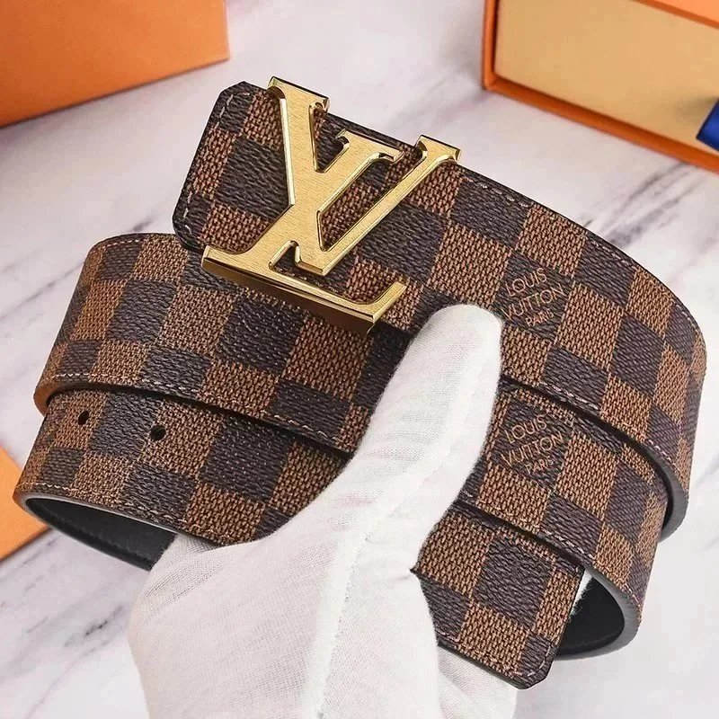 Louis Vuitton Damier Ebene & Monogram Belt [Multiple Styles] - Thumbnail 9