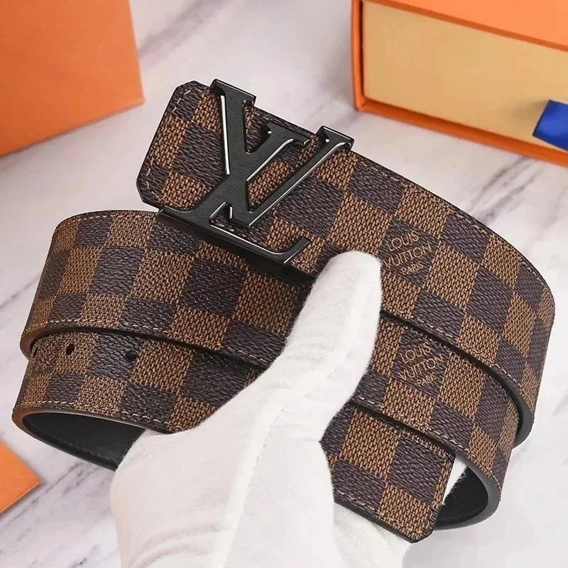 Louis Vuitton Damier Ebene & Monogram Belt [Multiple Styles] - Thumbnail 3