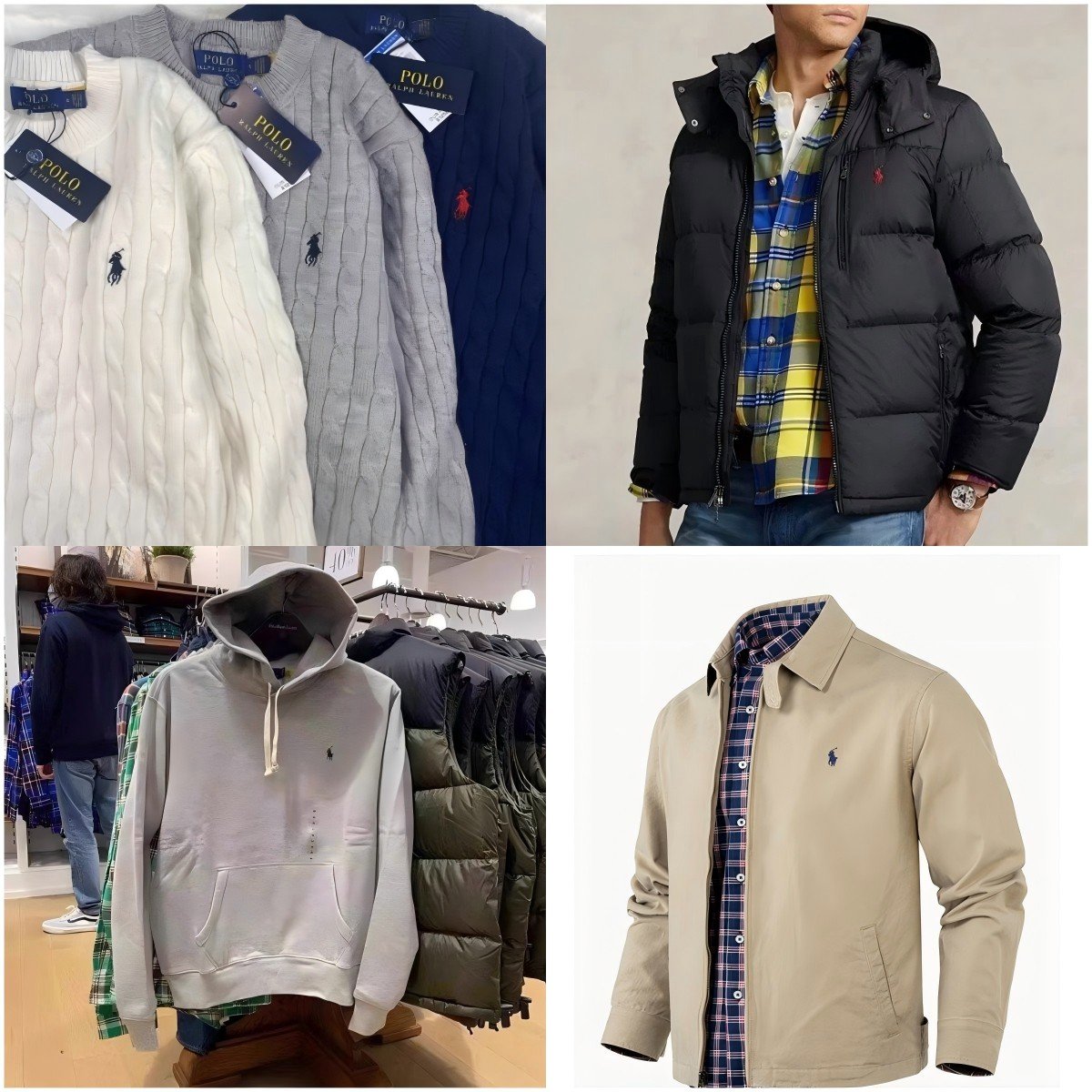 Polo Ralph Lauren Cable Knit Sweaters / Hoodies / Down Jackets / Field Jacket