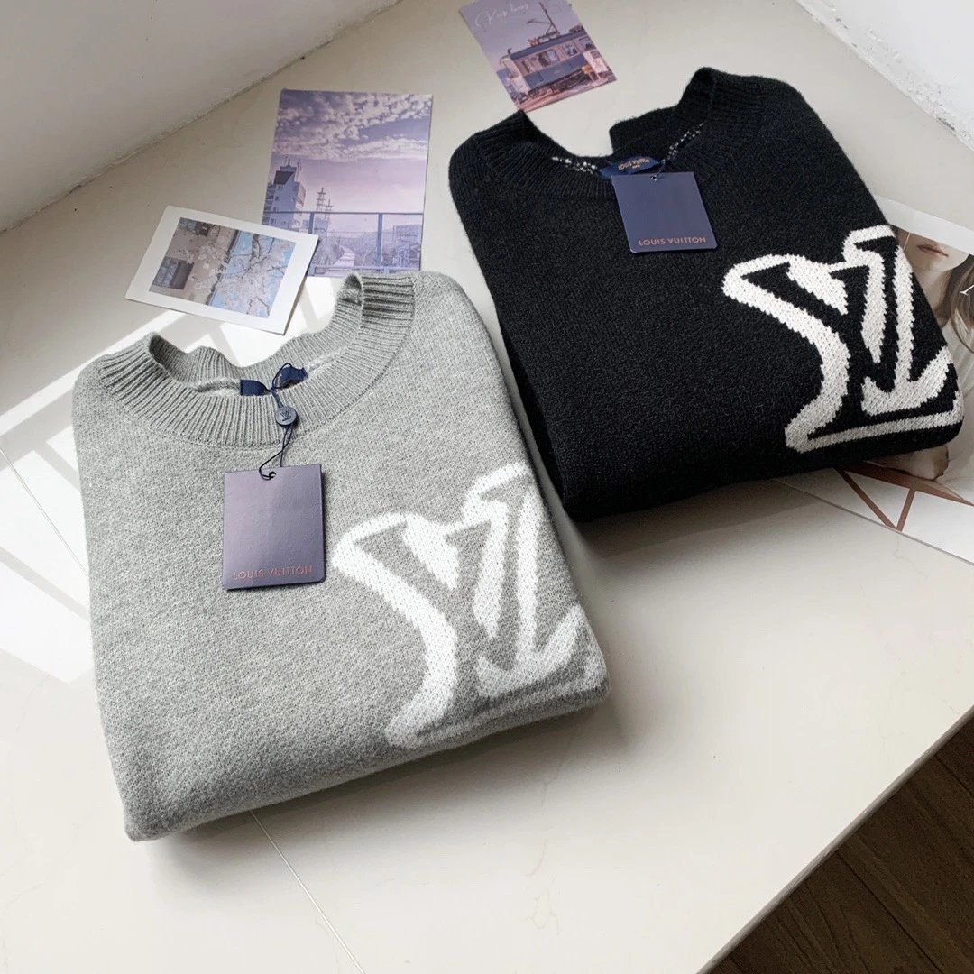 Louis Vuitton Monogram Intarsia Knit Sweater