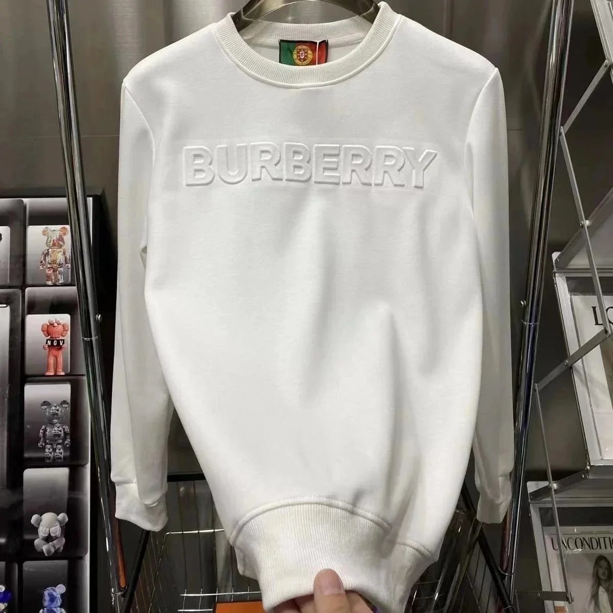 BURBERRY Embossed Logo Sweatshirt [High Quality]