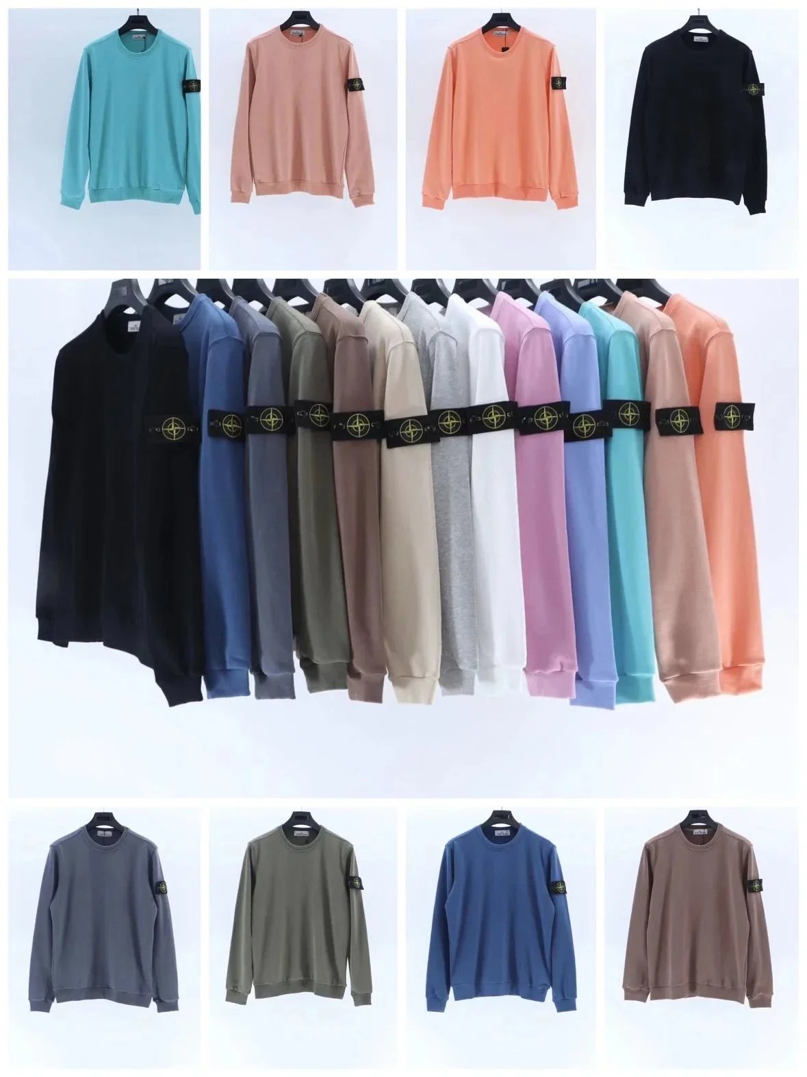 Stone Island Compass Logo Sweatshirt [Multiple Colors Available]