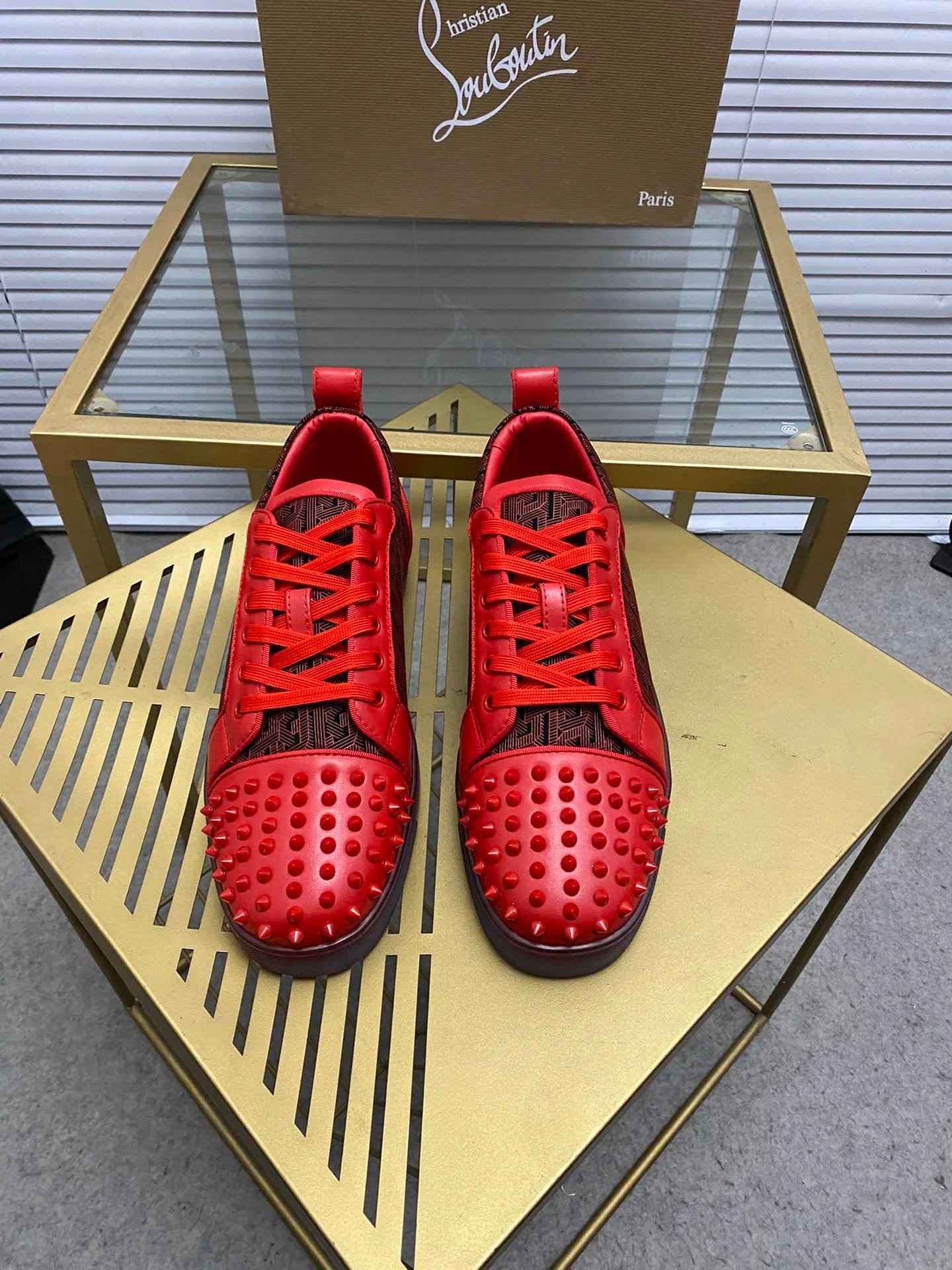 Christian Louboutin Louis Junior Spikes Sneakers - Thumbnail 10