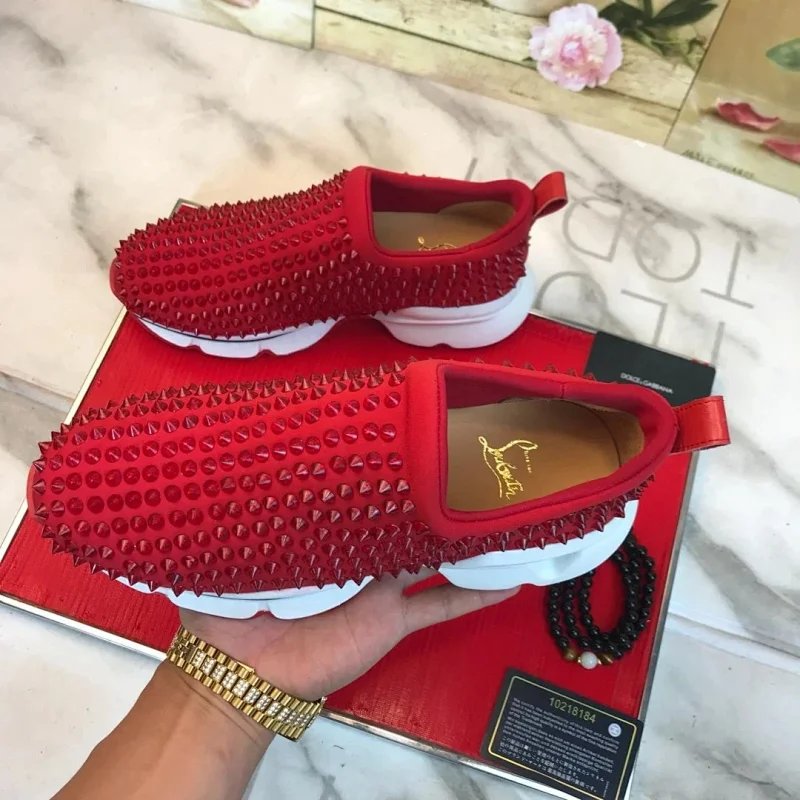 Christian Louboutin Louis Junior Spikes Sneakers - Thumbnail 13