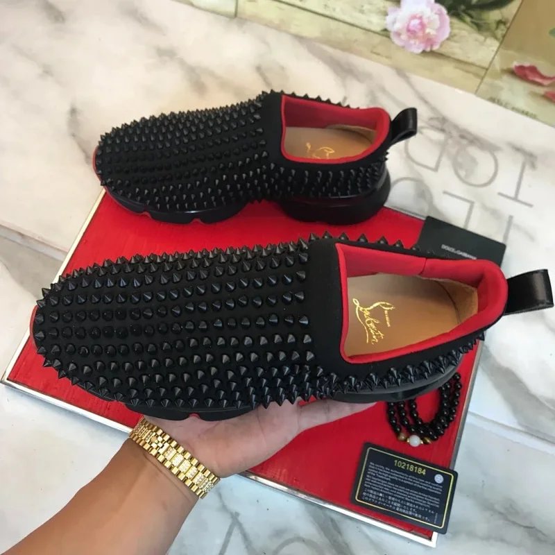 Christian Louboutin Louis Junior Spikes Sneakers - Thumbnail 14