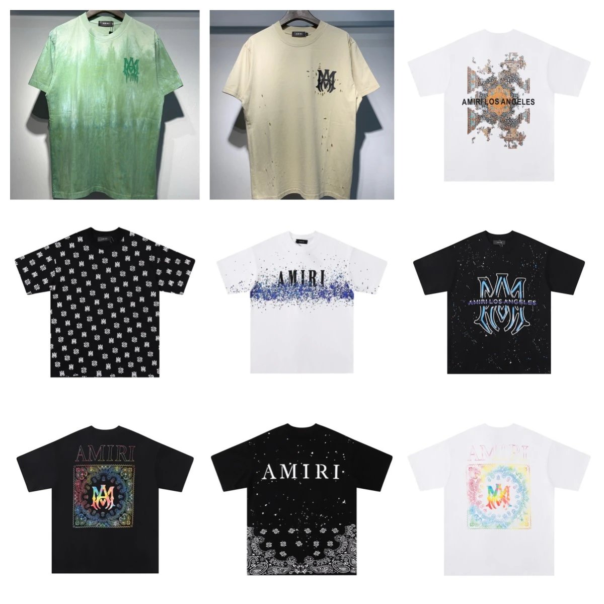 Amiri T-Shirts [Multiple Designs Including Tie-Dye