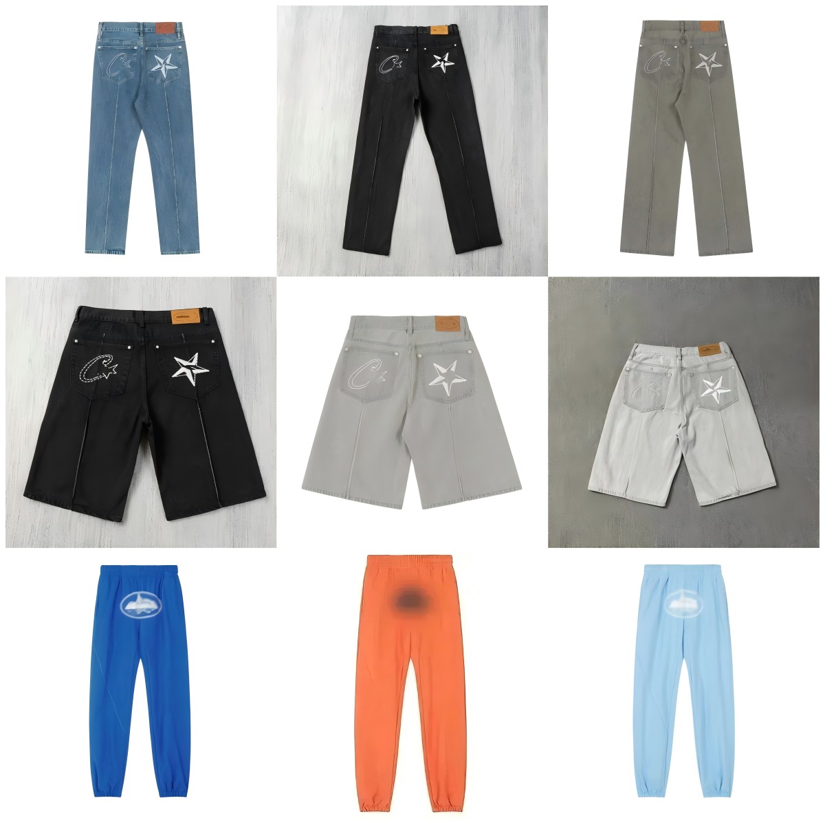 Corteiz C* Star Jeans and Shorts Collection