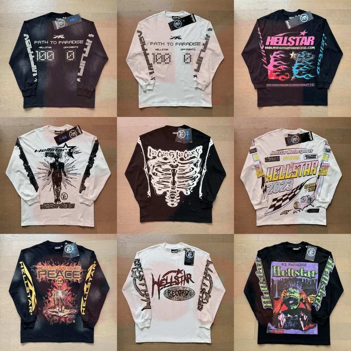 Hellstar Path to Paradise / Hellstar 2023 / Hellstar Records Long Sleeve T-Shirts