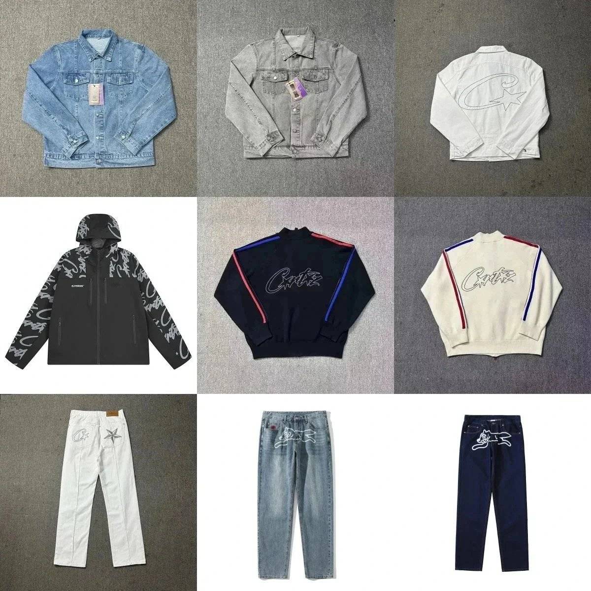 Corteiz Denim Jacket and Pants Set [Multiple Styles Available]