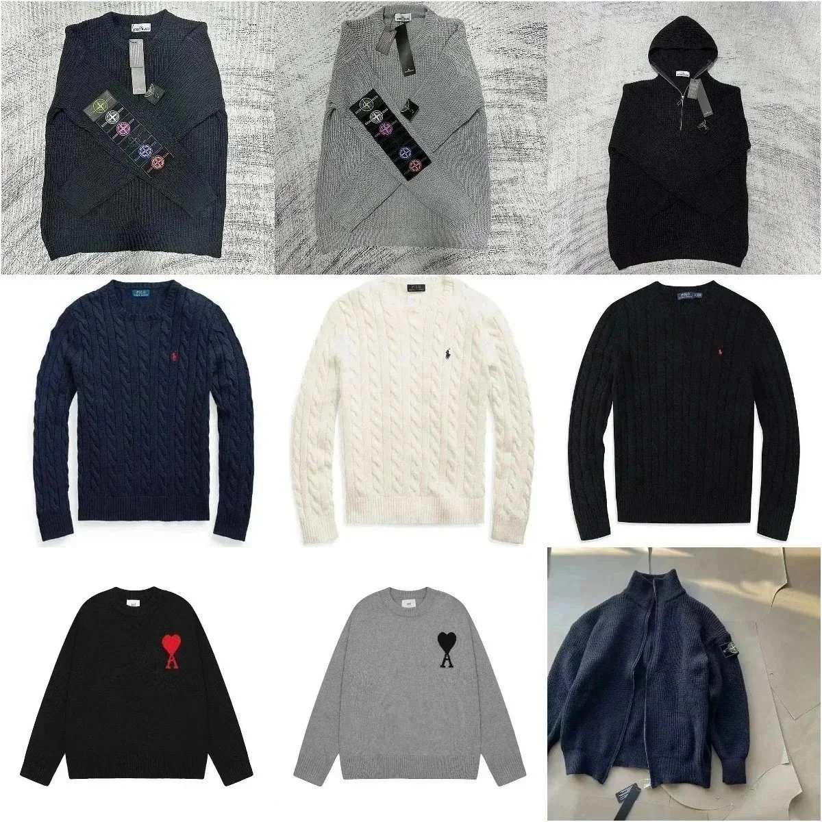 Stone Island Sweater [Multiple Styles Including Cable Knit