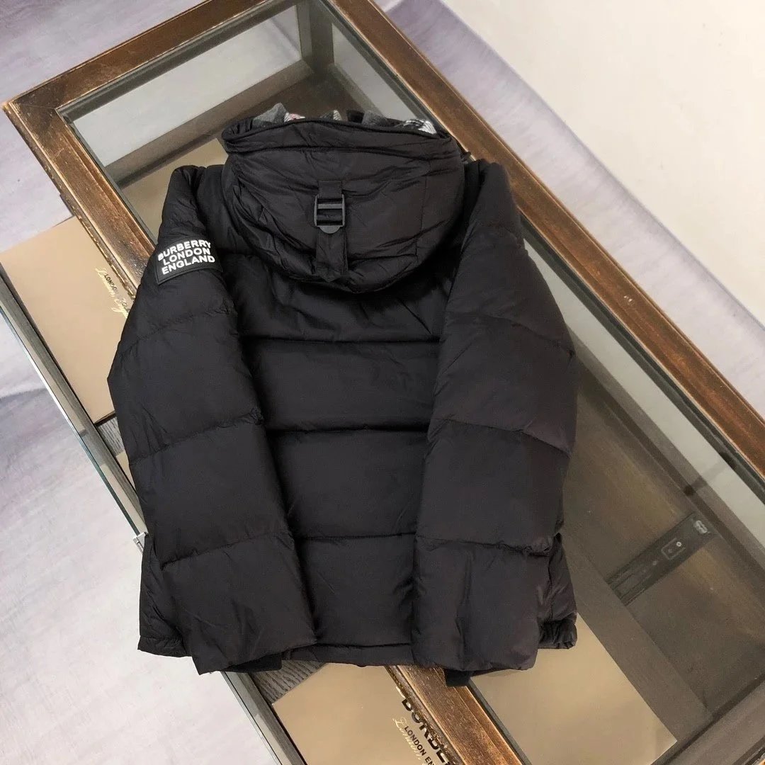 Burberry Down Jacket with Classic Check Hood Lining - Thumbnail 10