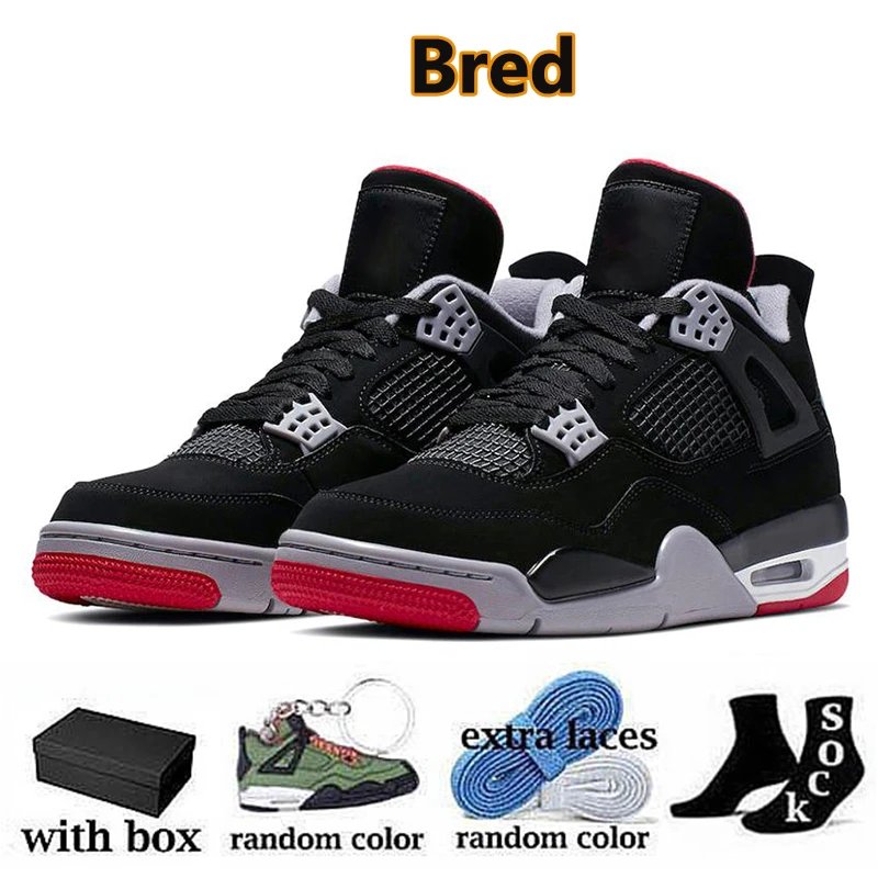 Air Jordan 4 Red Thunder Sneakers - Thumbnail 2