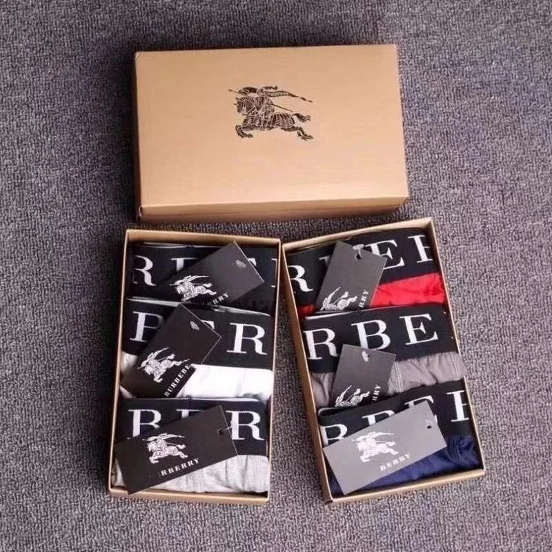 Burberry Equestrian Knight Logo Underpants [3-Pack Assorted Colors]