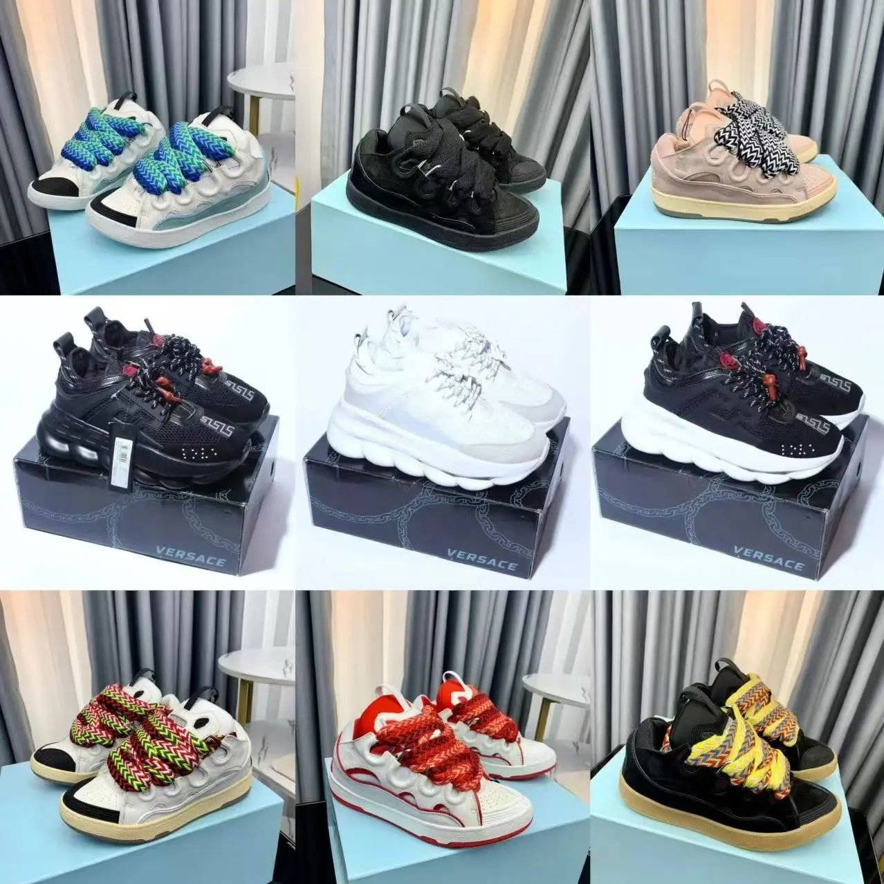 Lanvin shoes/VERSACE CHAIN SHOES (40 + styles )