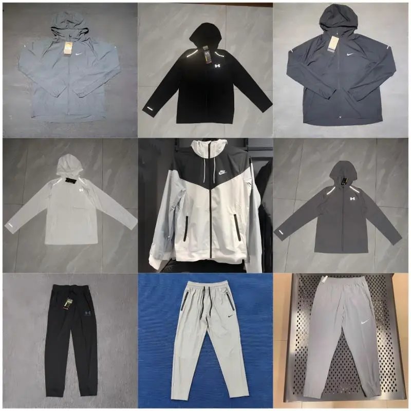 Nike Under Armour Reflective Running Tracksuit Jacket Pants