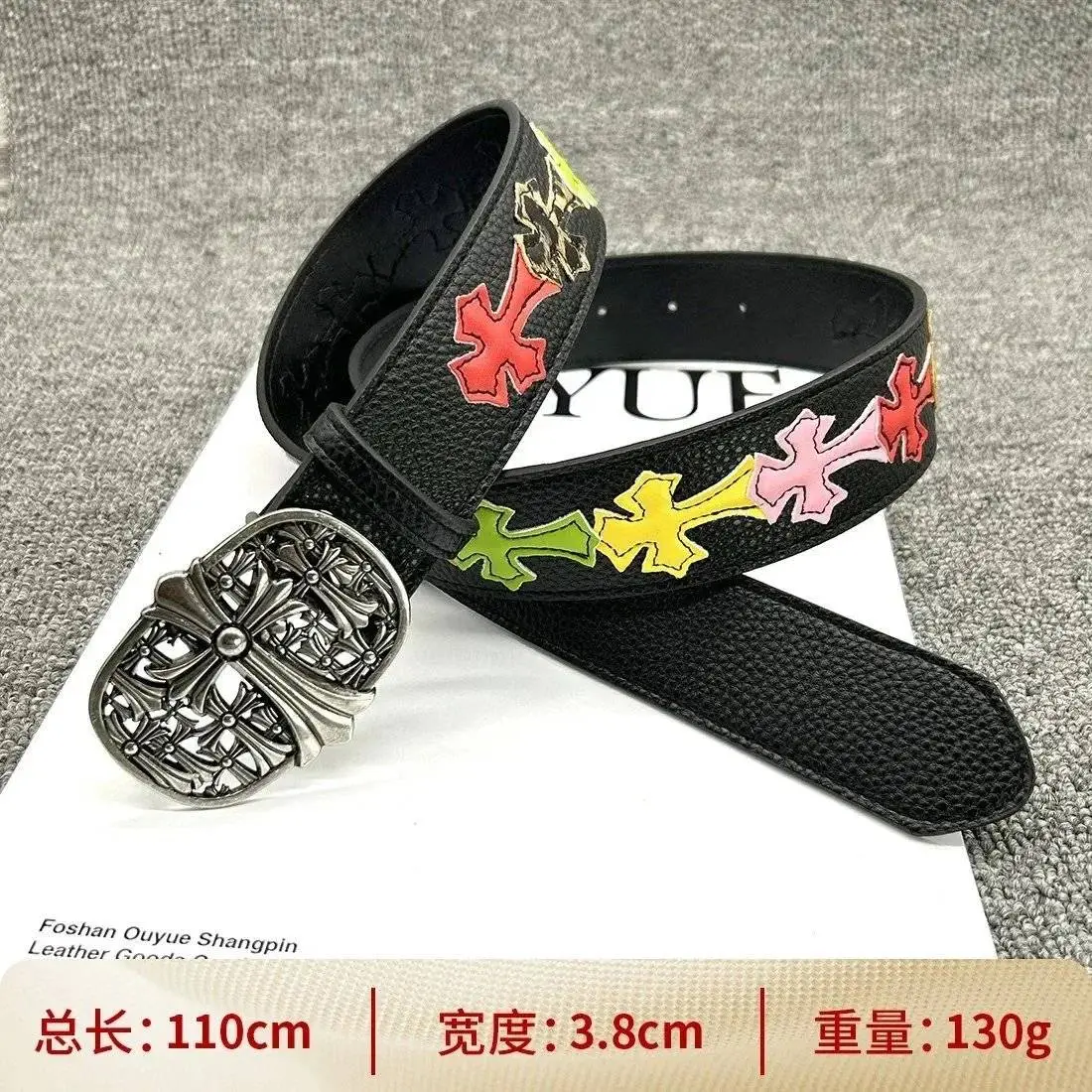 Button Multi Cross 110cm Colorful Cross Belt
