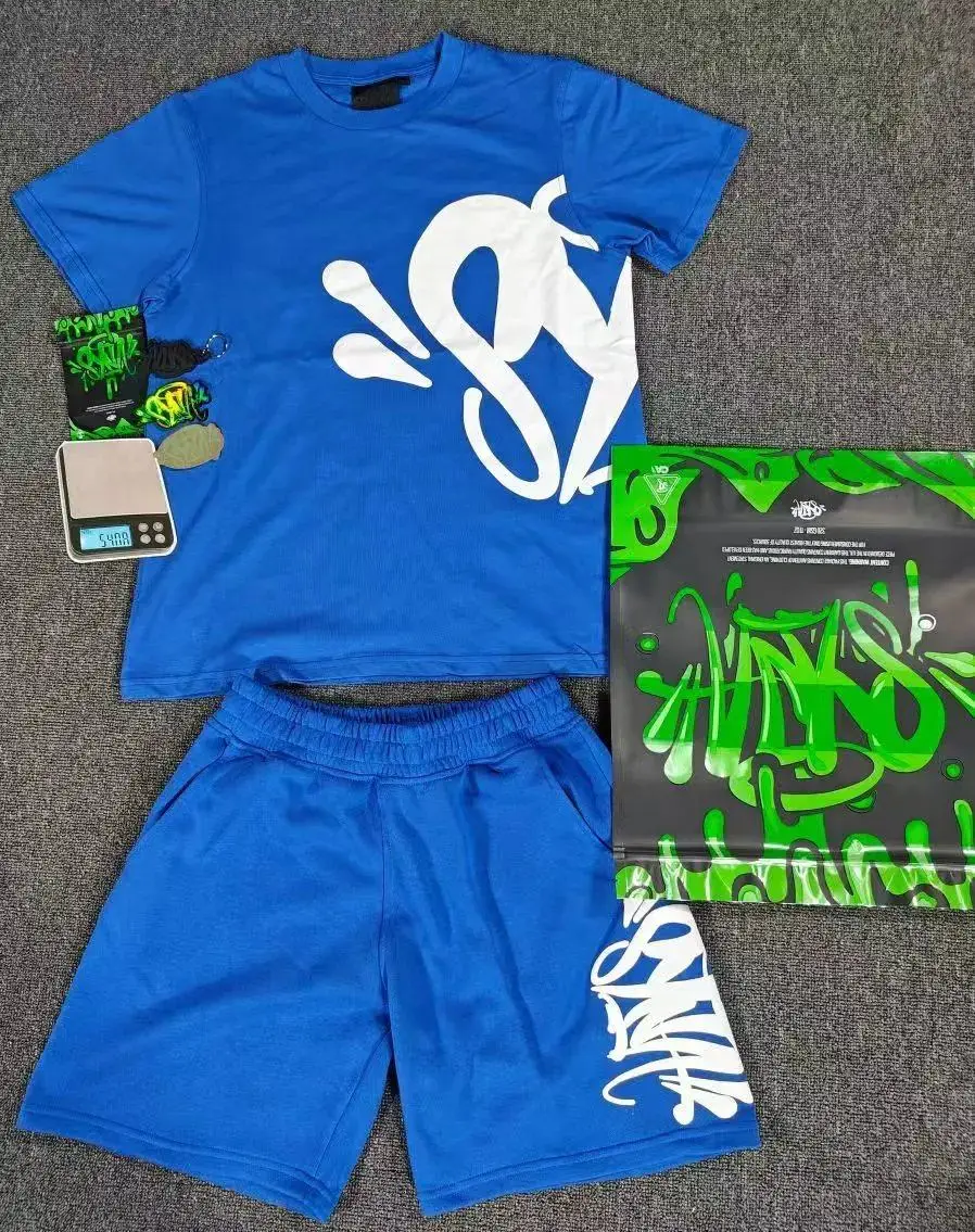 Deep blue short sleeved suit