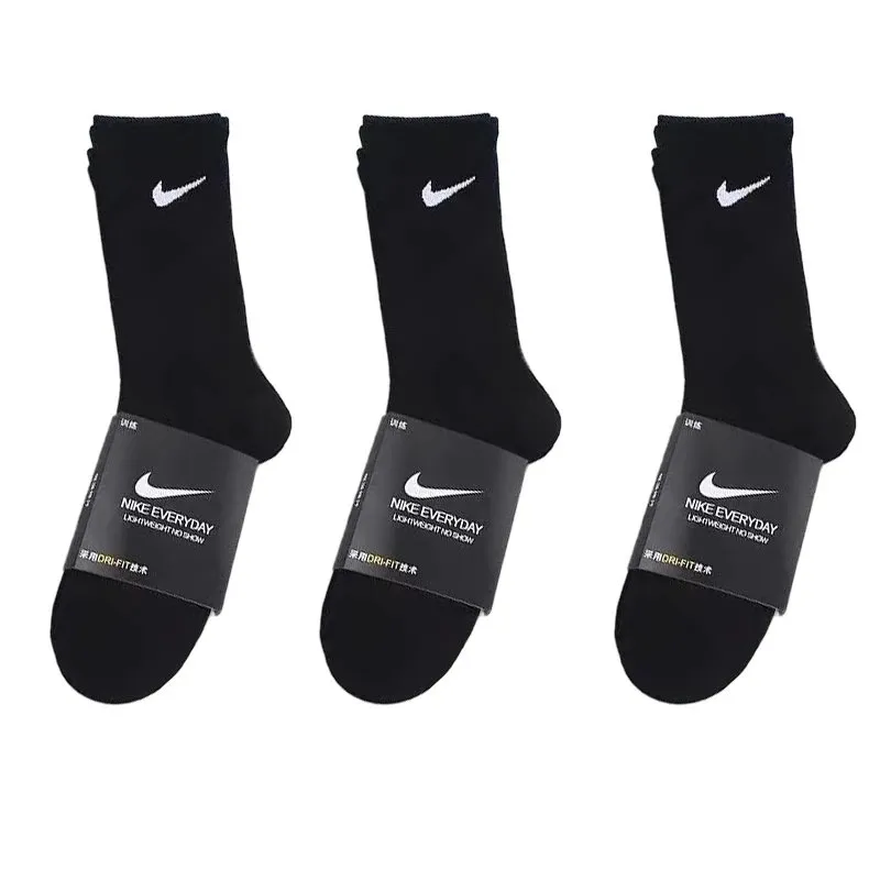 three pairs of black long
