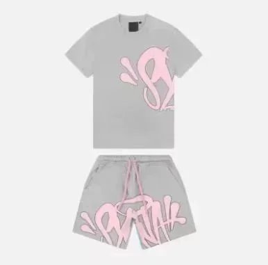 14 Grey Pink Short Sleeve Set
