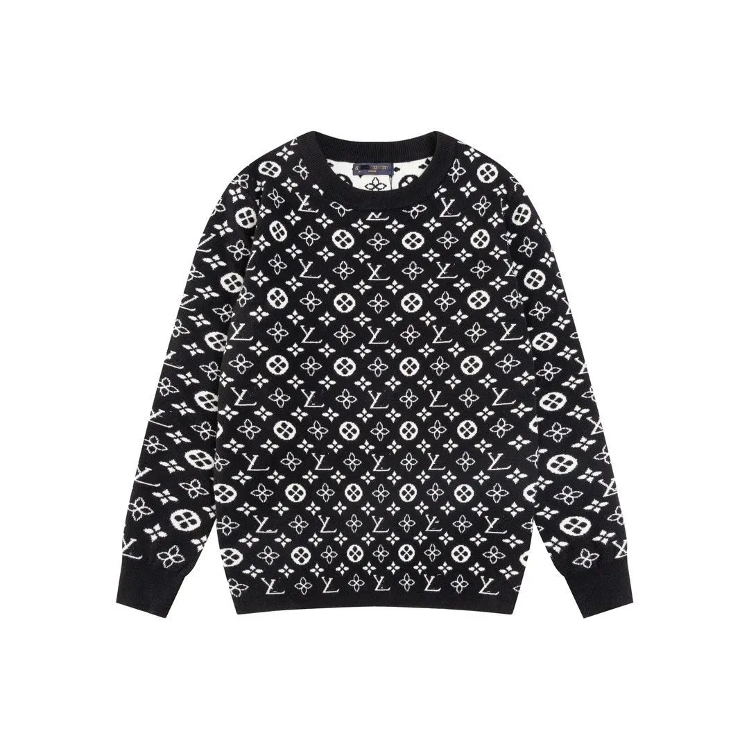 黑色06（老花logo针织提花）