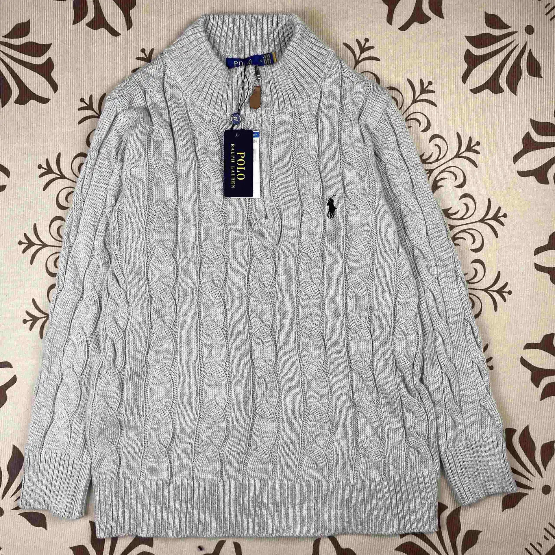 Zipper sweater gray