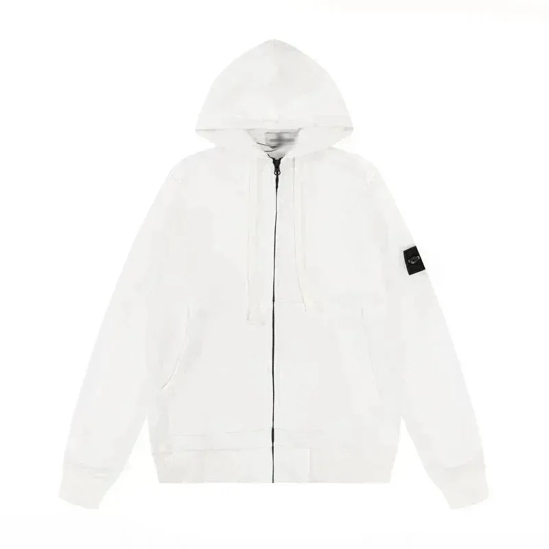 White cardigan hooded