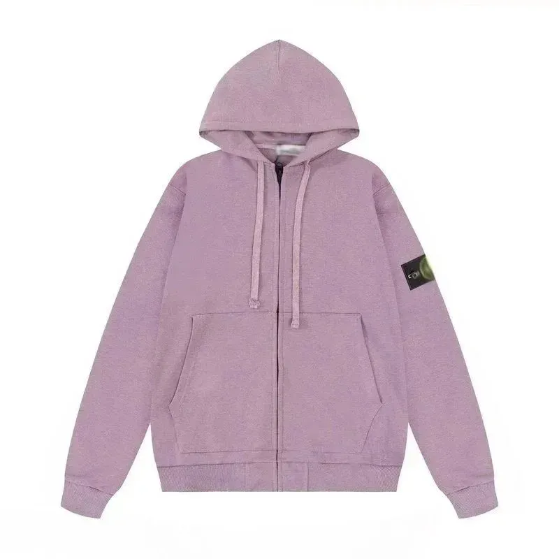 Purple cardigan hooded