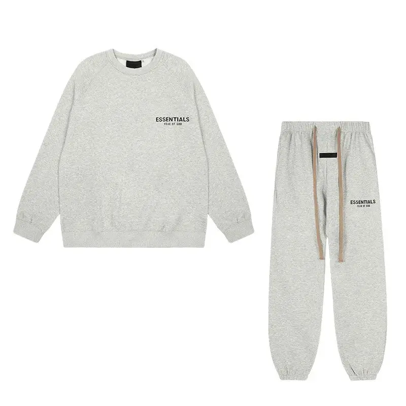 圆领-花灰色套装